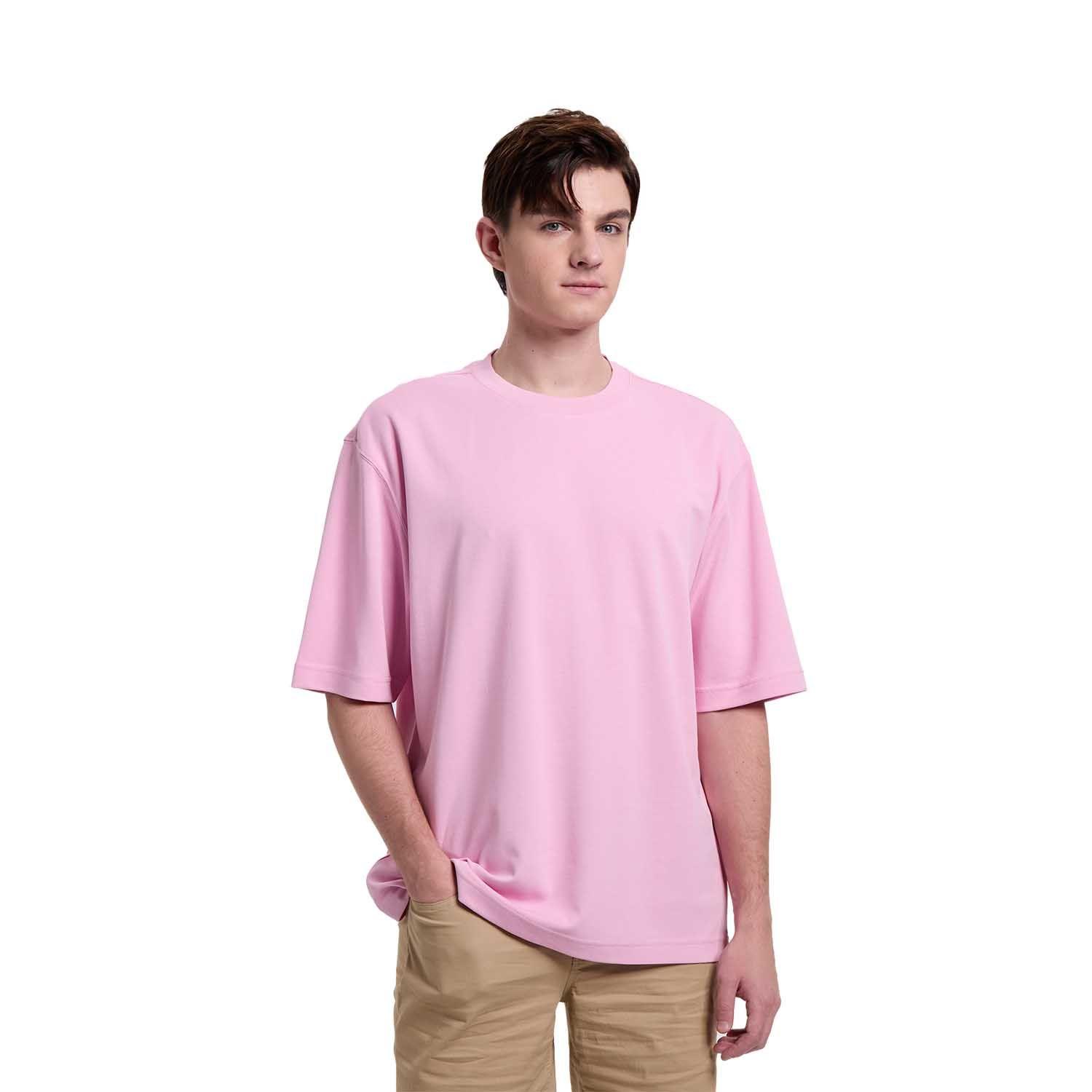 Polera Hombre Loose Fit Rosado Claro Fashion's Park-0