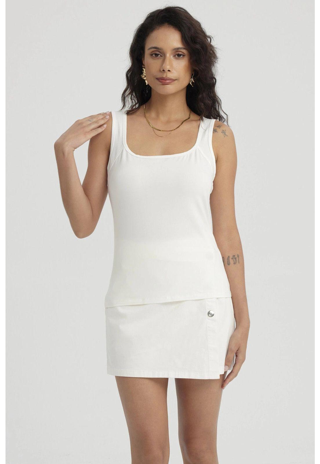 Polera Mujer Bipack Lisa Crudo-8