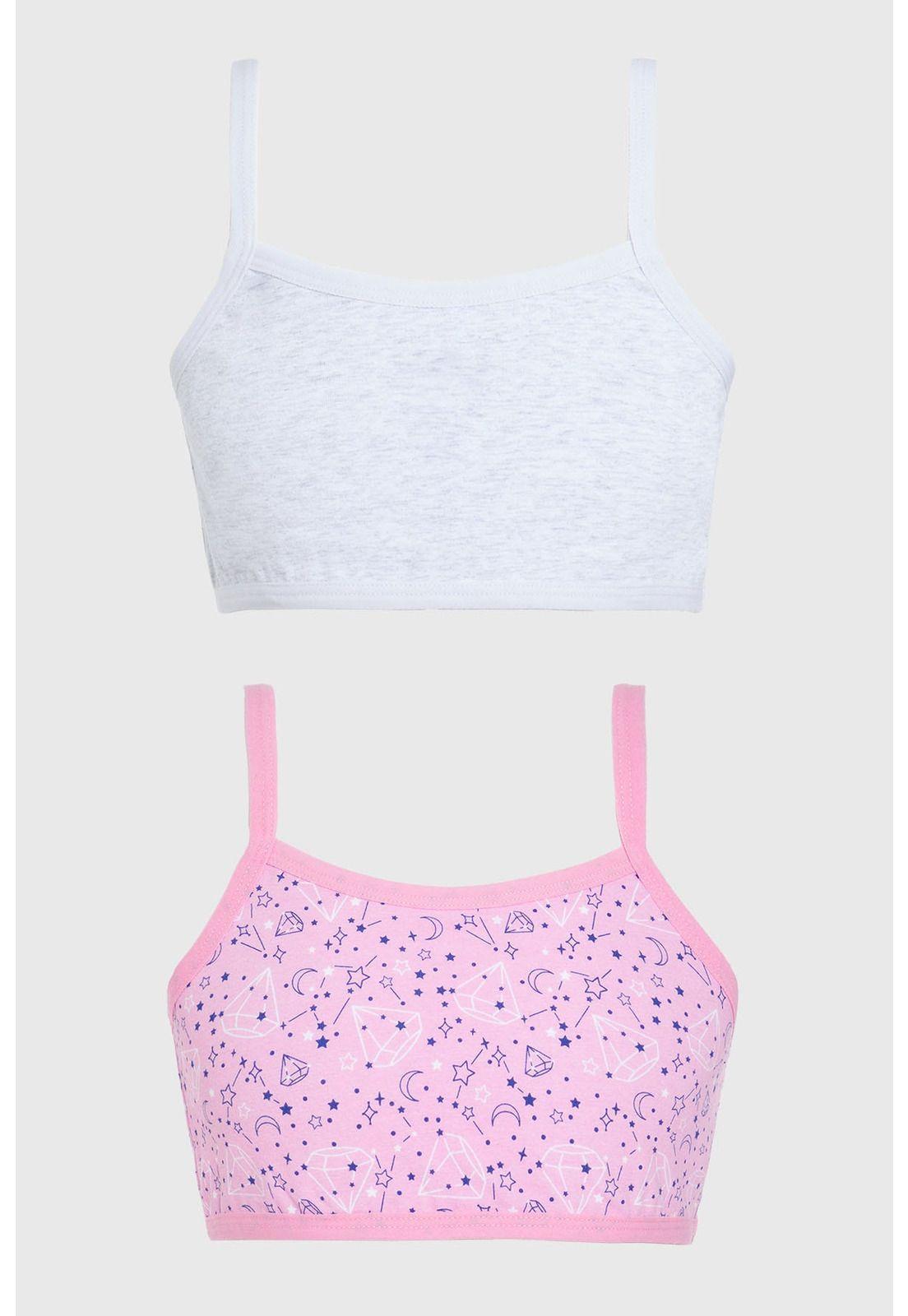 Peto Niña Bipack Juvenil Print Fucsia-0