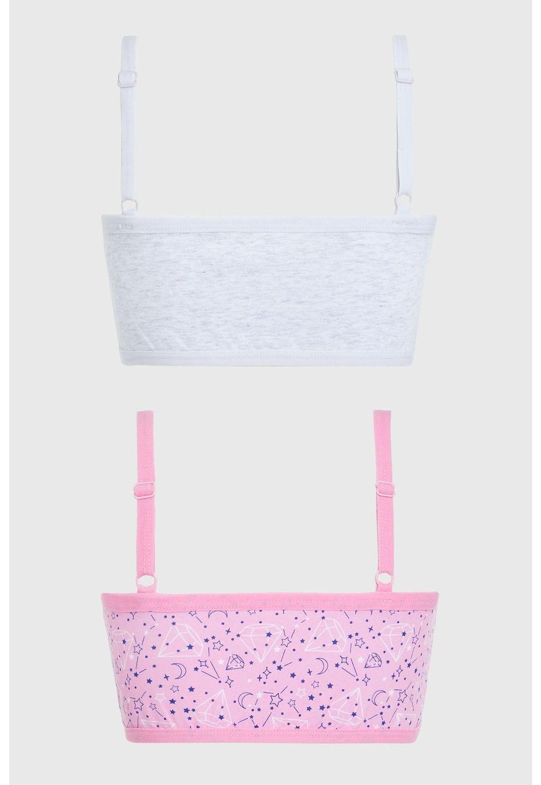 Peto Niña Bipack Juvenil Print Fucsia-1