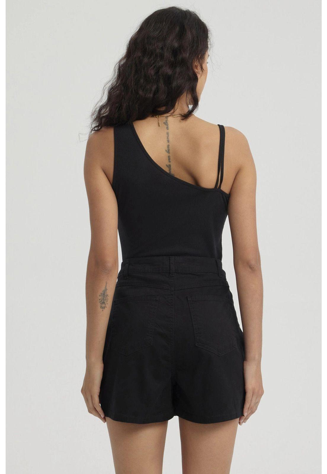 Polera Mujer Doble Pabilo Negro-2