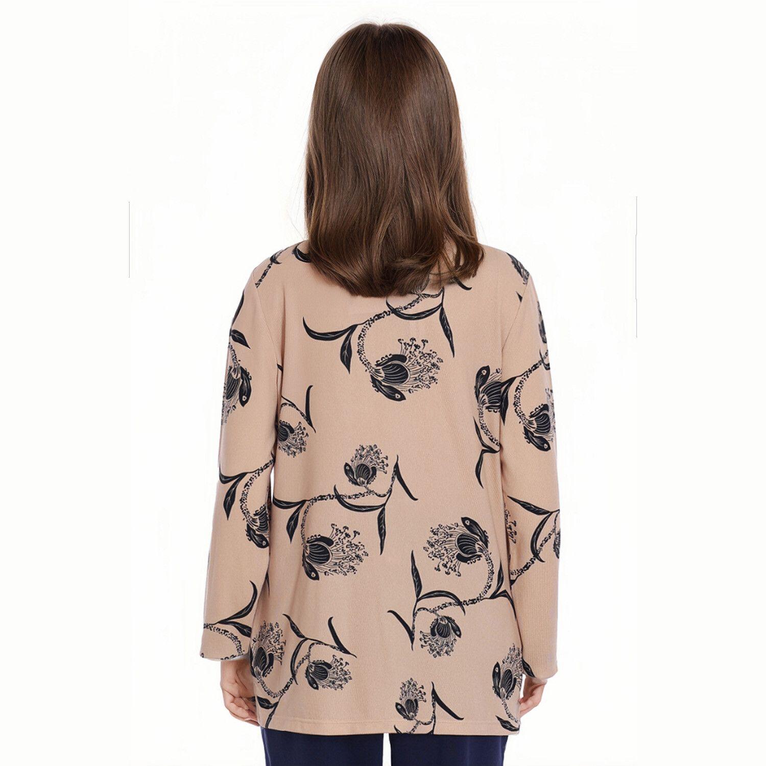 Polera Mujer Print Negro Ii-1
