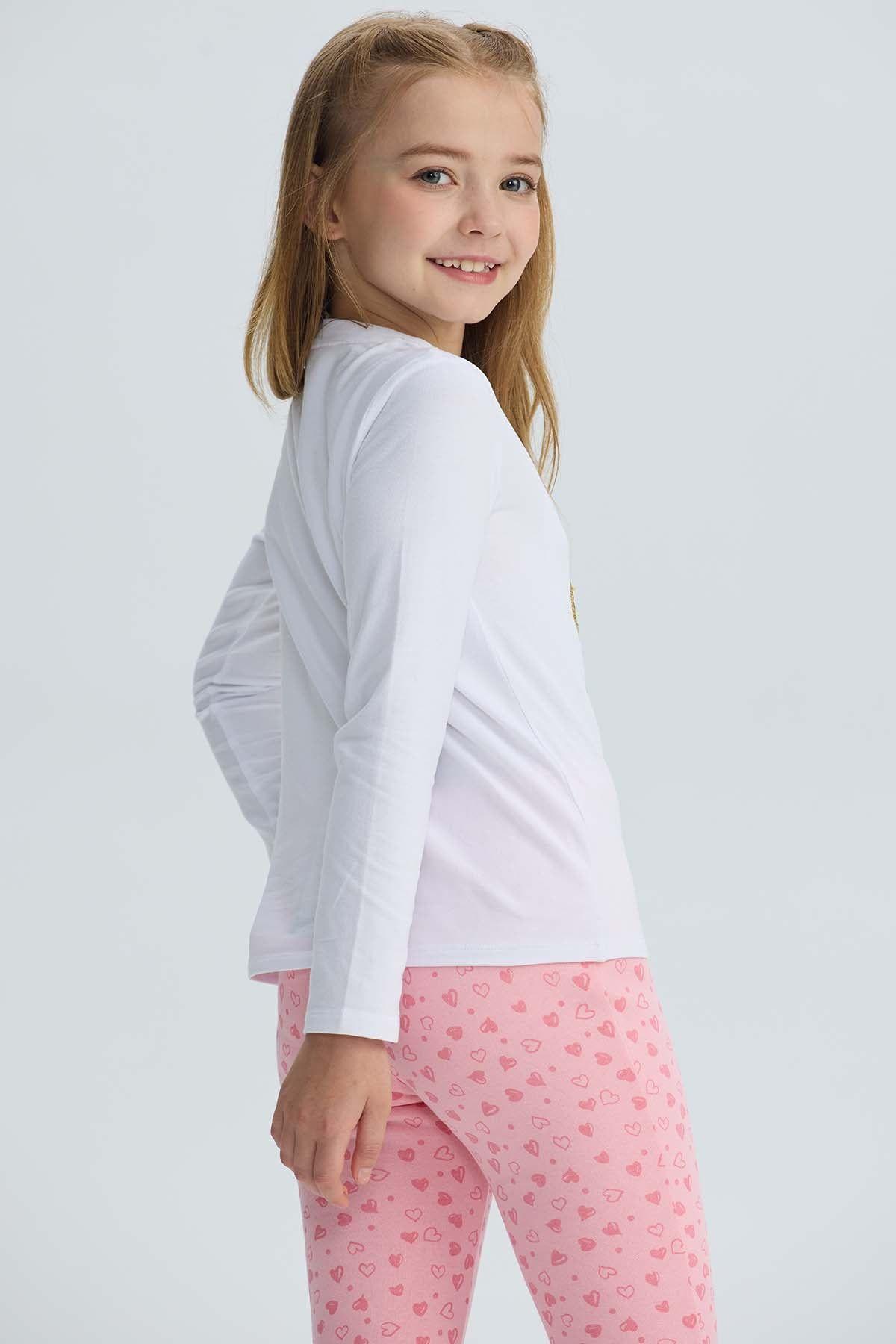 Polera Niña Lentejuelas Blanco-2
