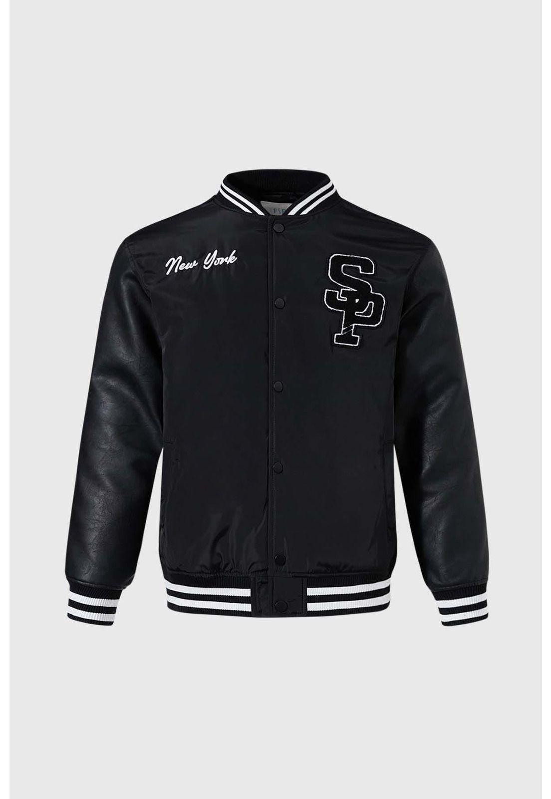 Chaqueta Niño Bomber Negro - lll-0