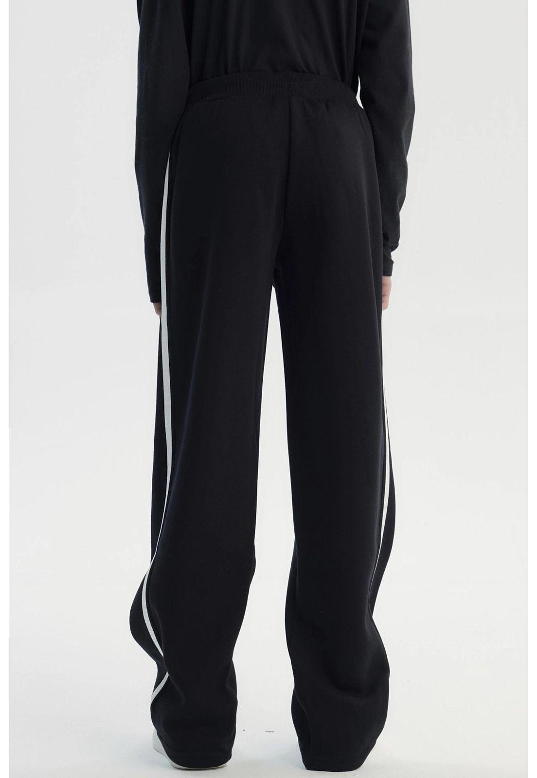 Pantalón Buzo Niño Pitillo Negro - Vll-2