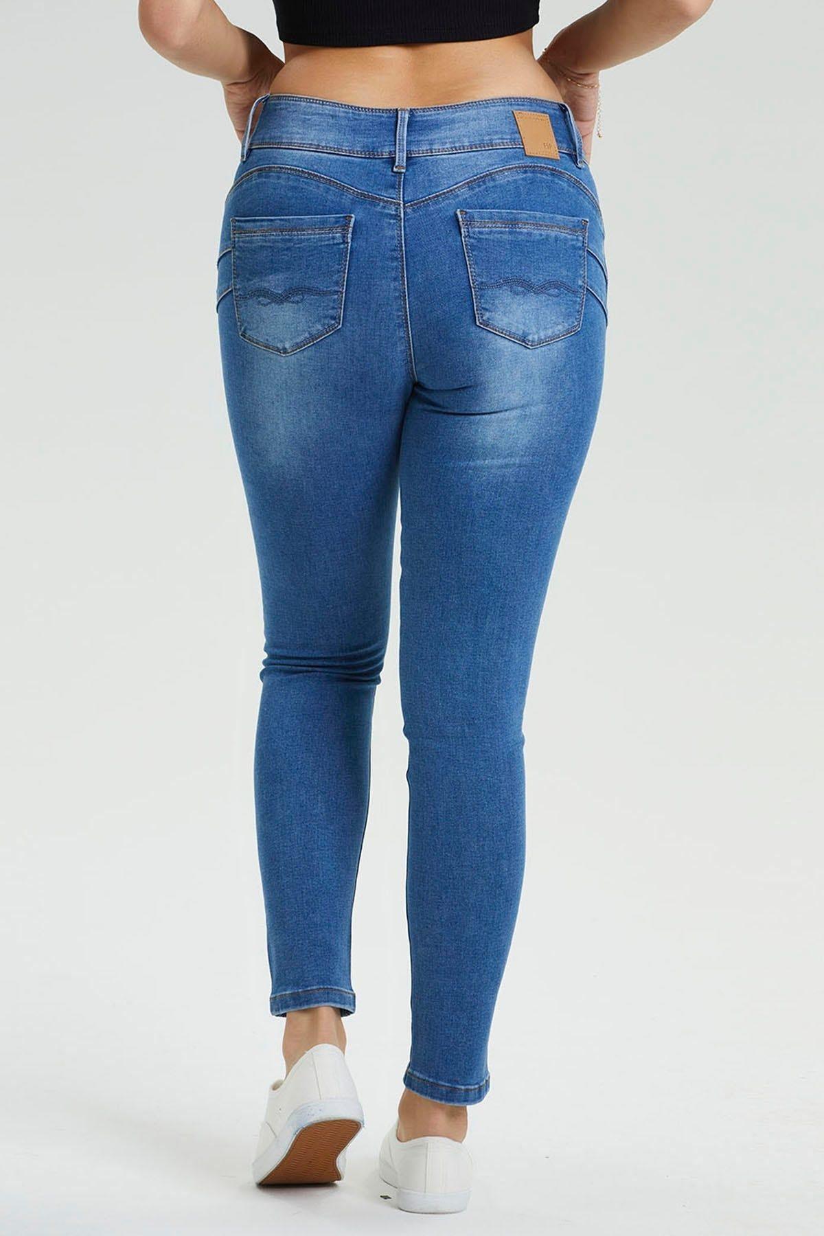 Jeans Skinny Kim Lavado Azul-2