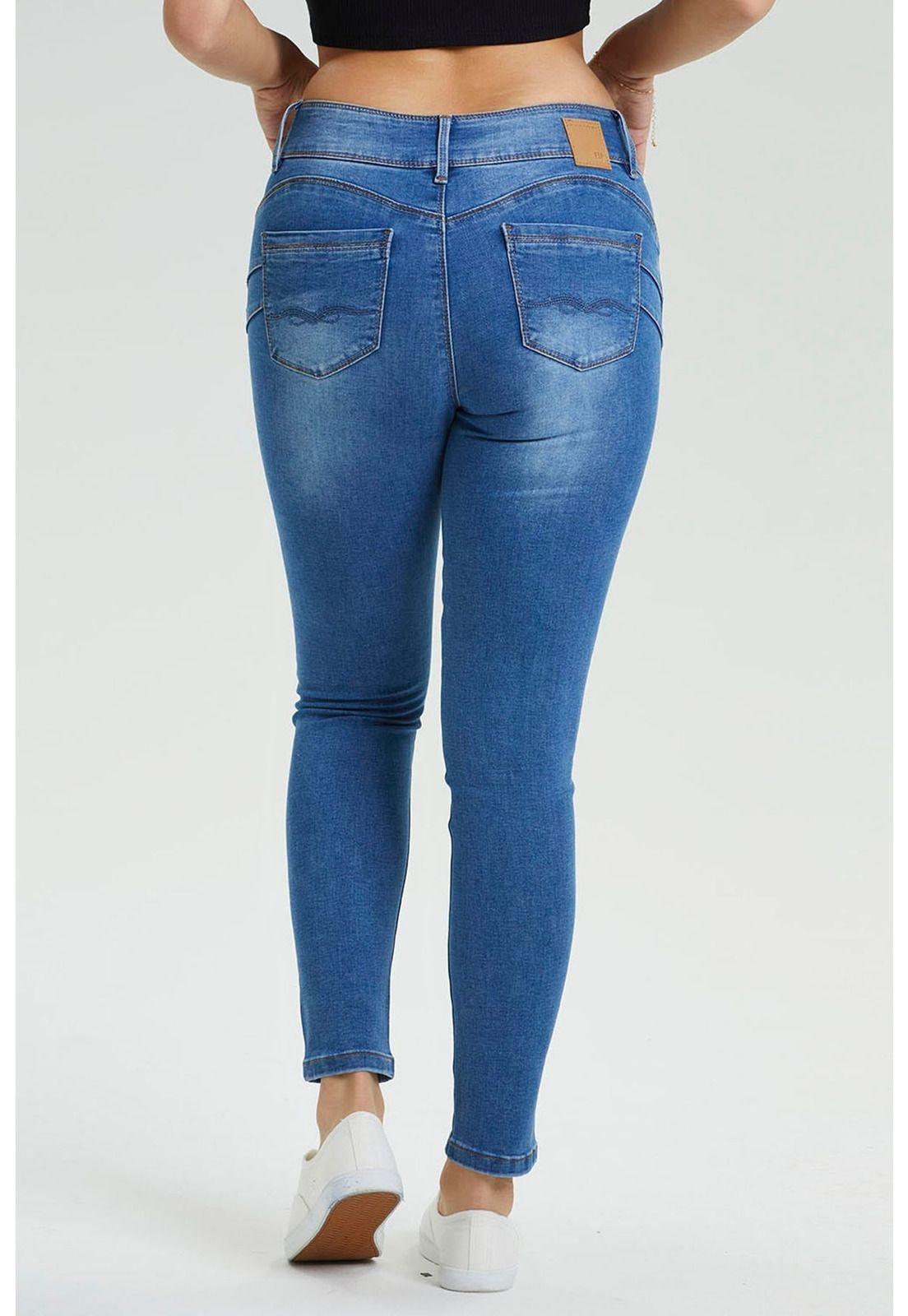 Jeans Skinny Kim Lavado Azul-2