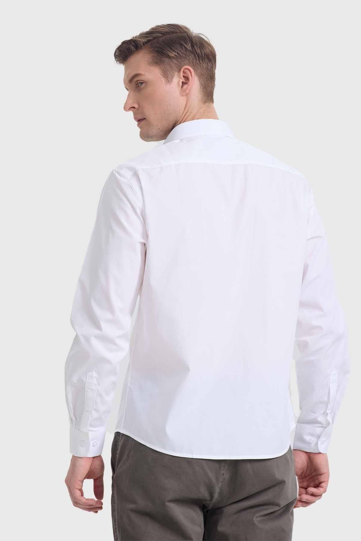 Camisa Hombre Repelente Al Agua Blanco-2