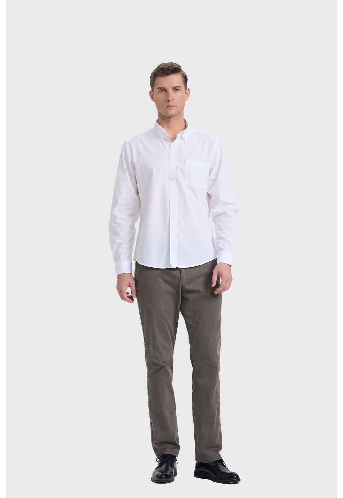 Camisa Hombre Repelente Al Agua Blanco-3