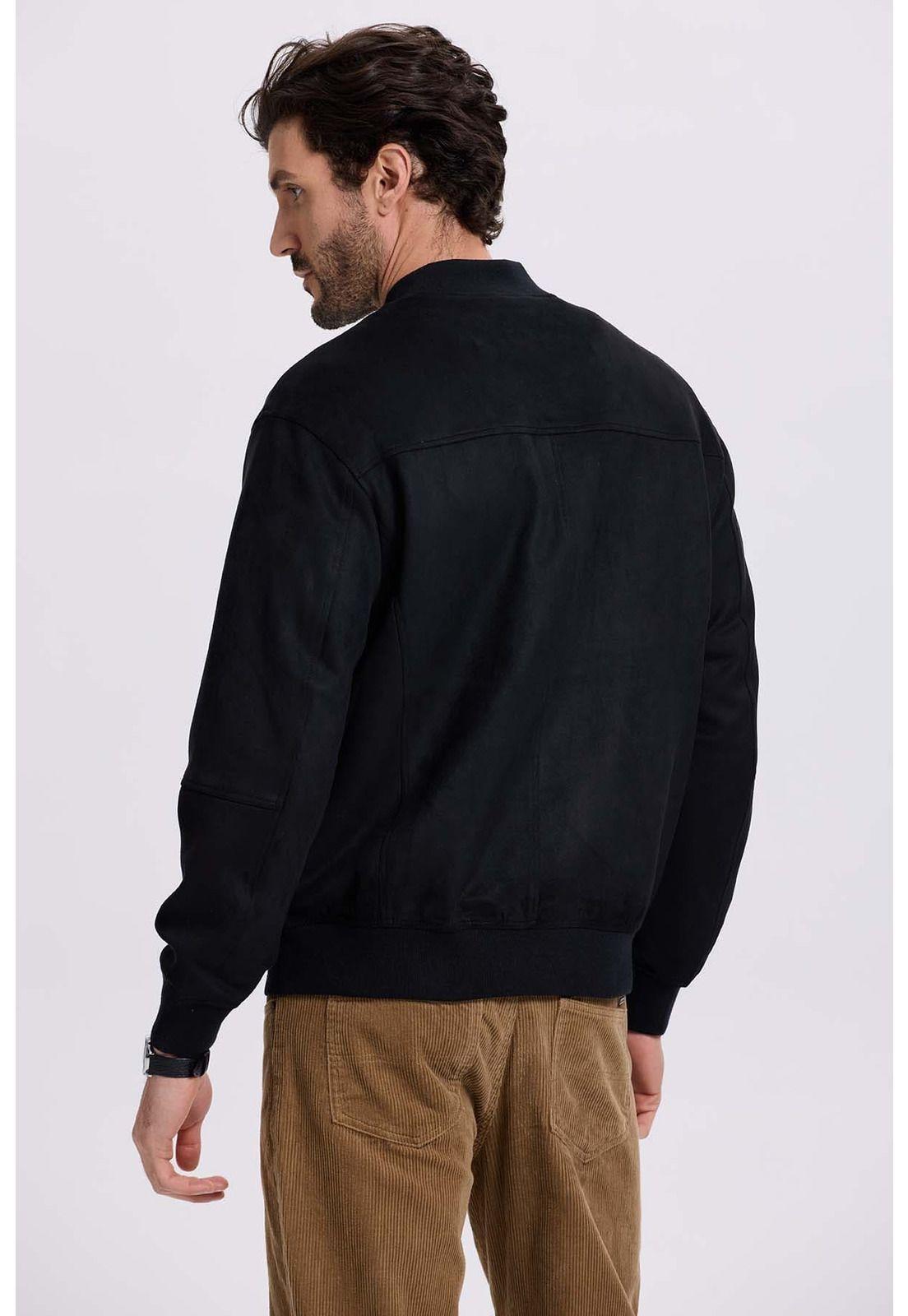 Chaqueta Hombre Bomber Negro - VI-2