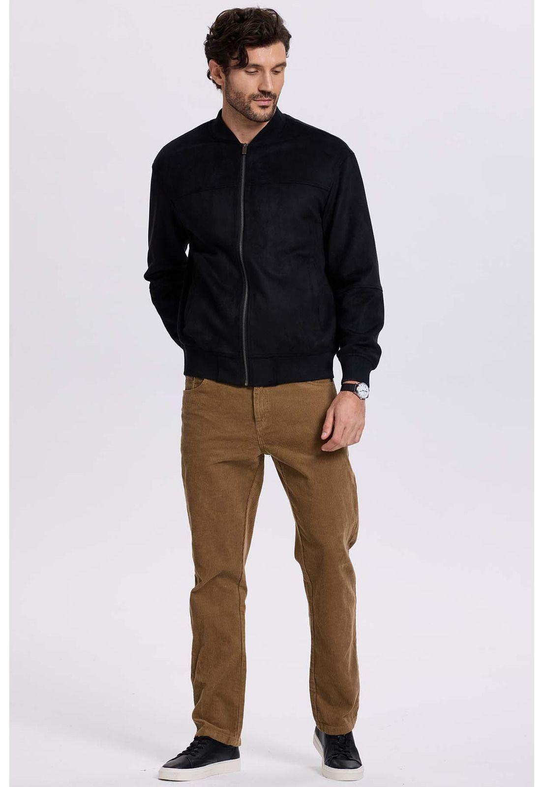 Chaqueta Hombre Bomber Negro - VI-3