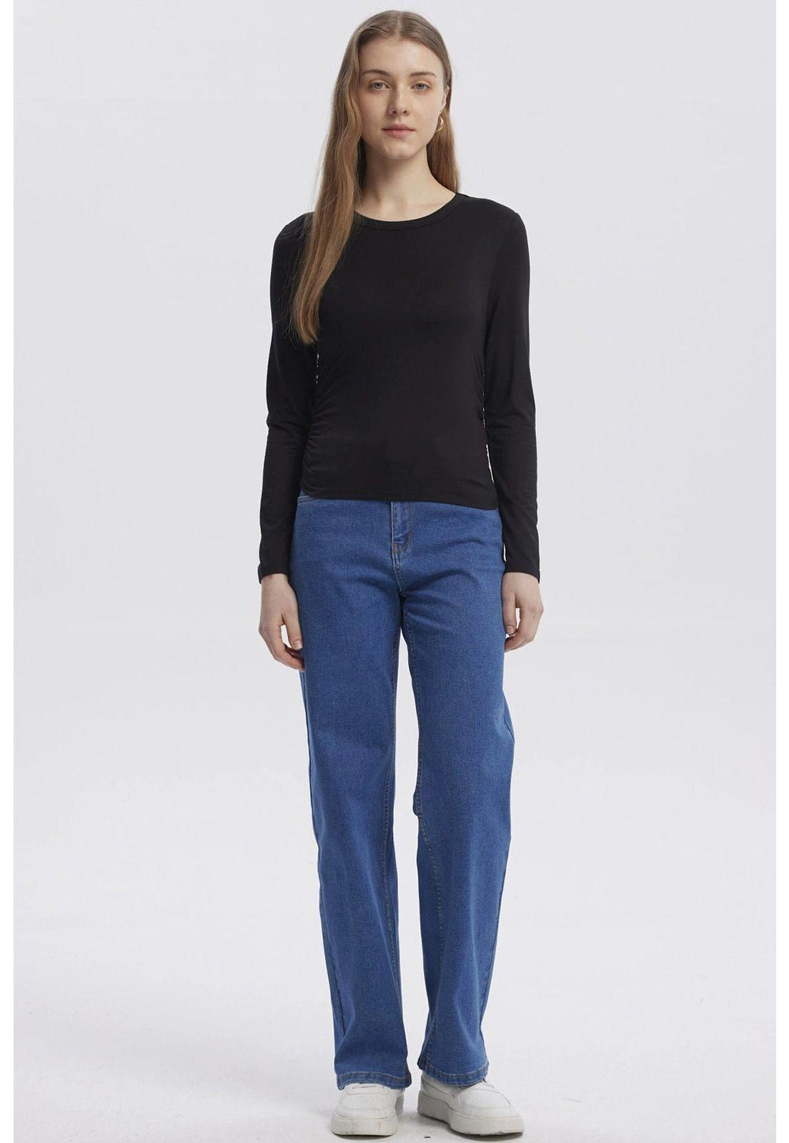 Polera Mujer Basic Negro - ll-3