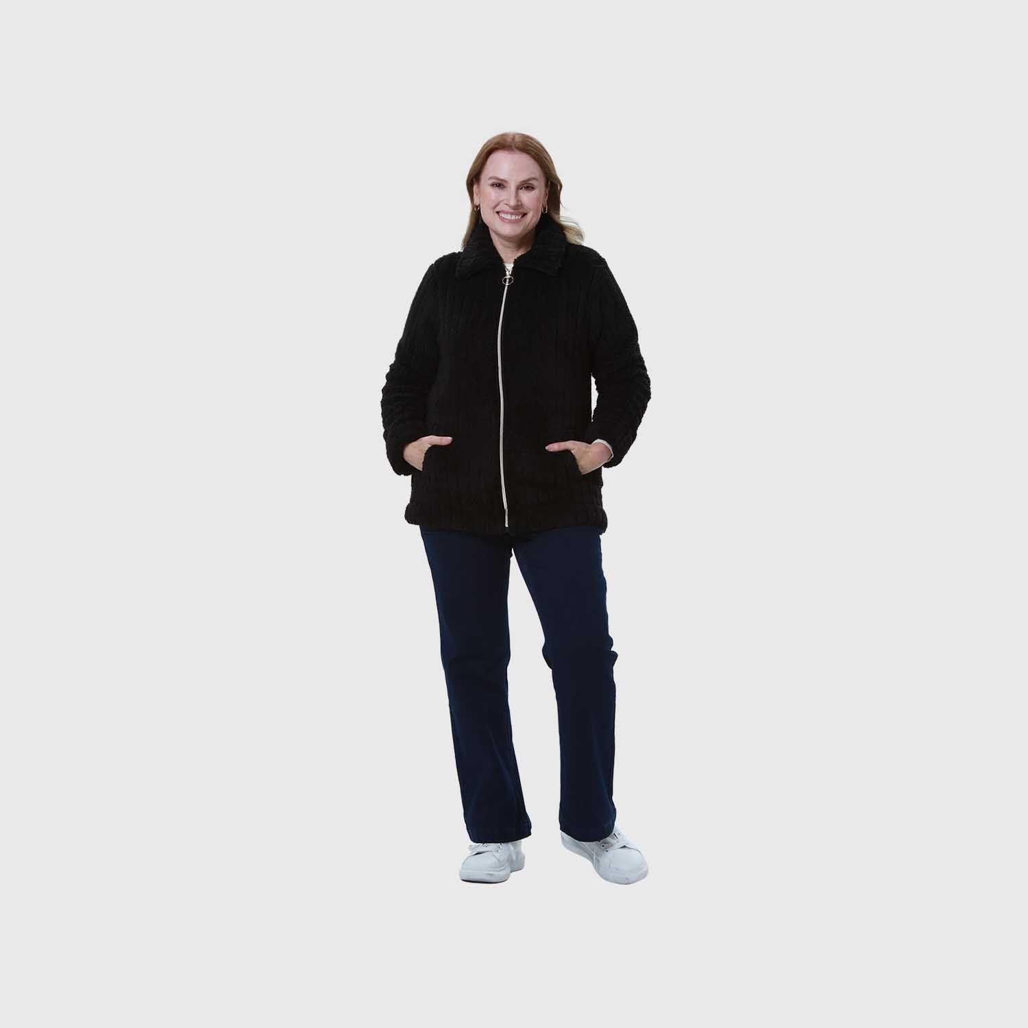 Polar Mujer Full Zipper Negro I-3