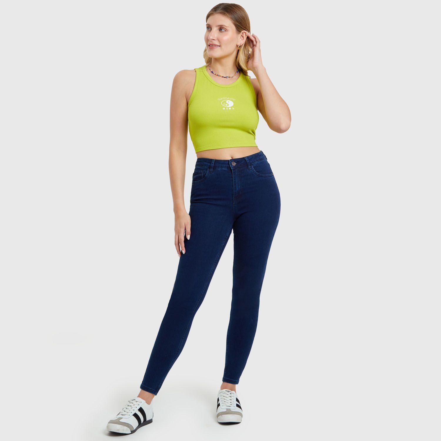 Jeans Super Skinny Emilia Azul Marino Mujer-3