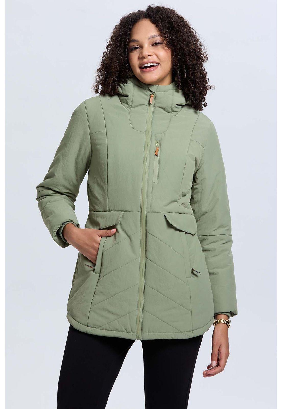 Parka Mujer Impermeable Verde-0