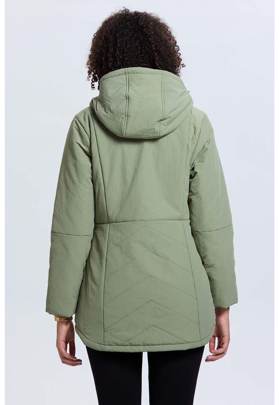Parka Mujer Impermeable Verde-2