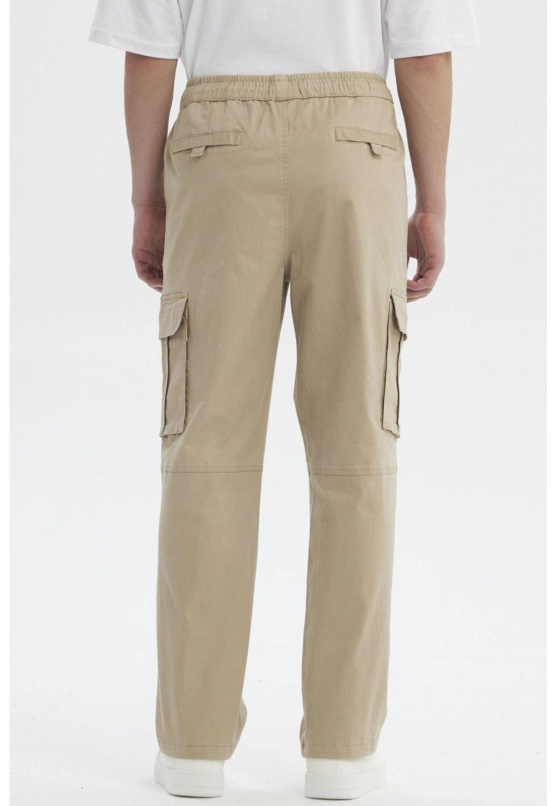 Pantalón Hombre Juvenil Calce Recto Beige-2