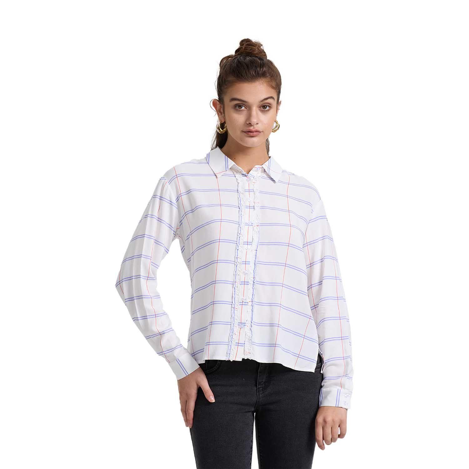 Blusa Mujer Abotonada Crudo Ii Fashion's Park-0
