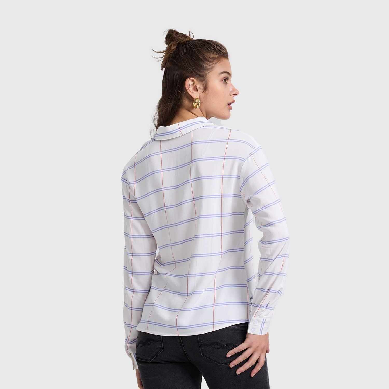 Blusa Mujer Abotonada Crudo Ii Fashion's Park-2