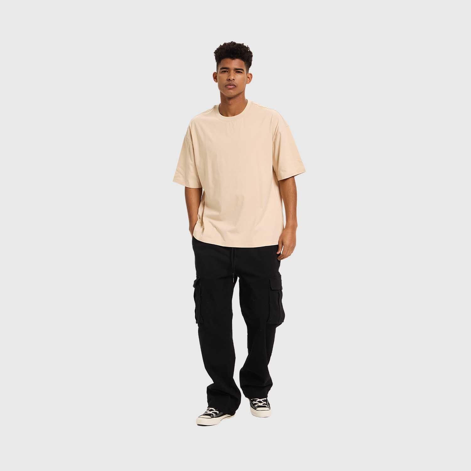 Polera Hombre Oversize Beige II Fashion's Park-3