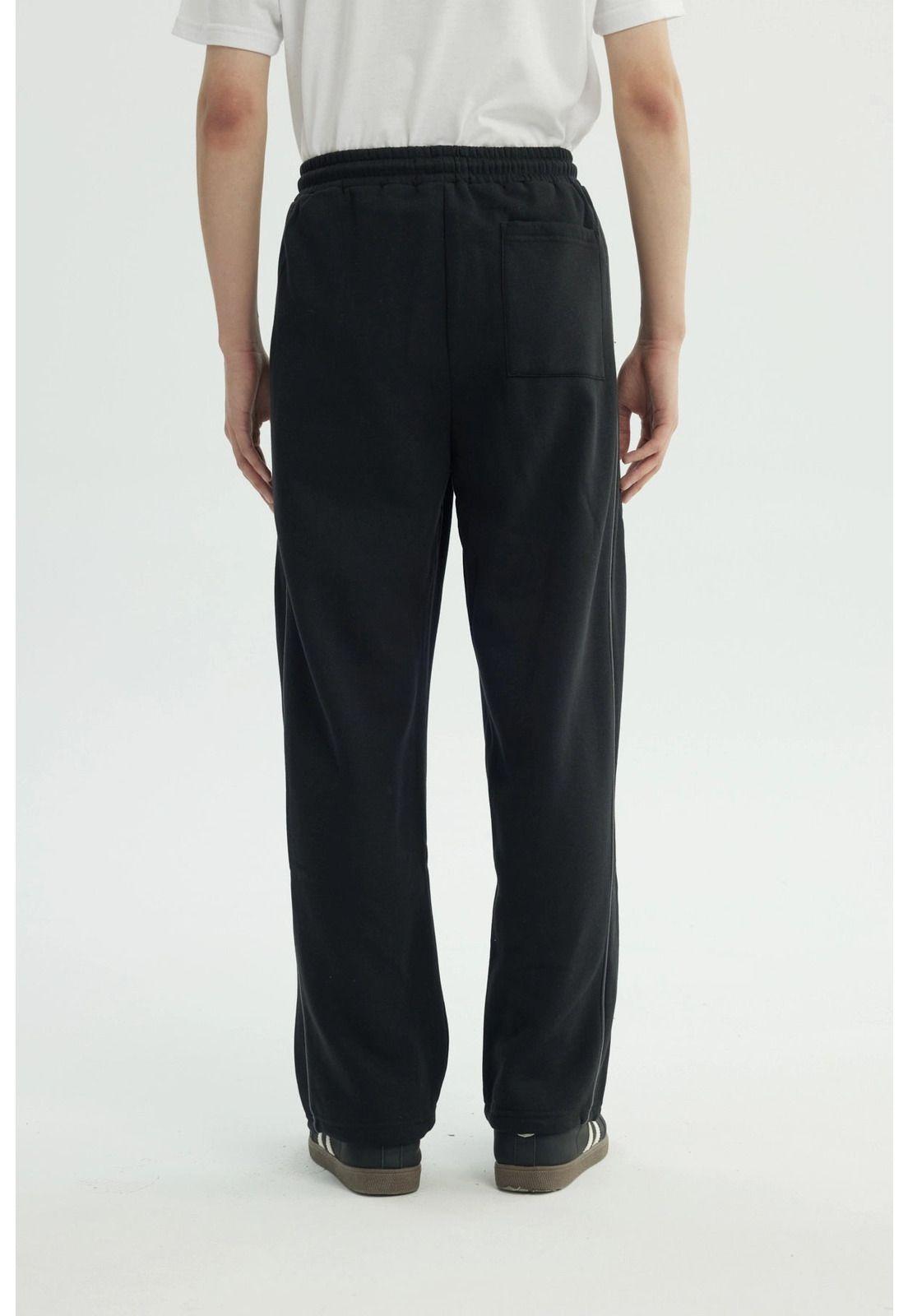 Pantalón Buzo Hombre Amplio Negro - ll-2