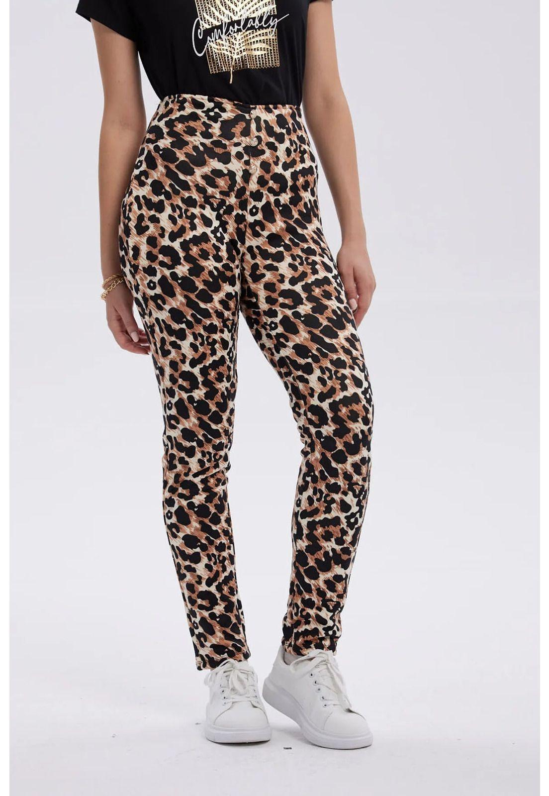 Calza Mujer Pretina Alta Beige-0