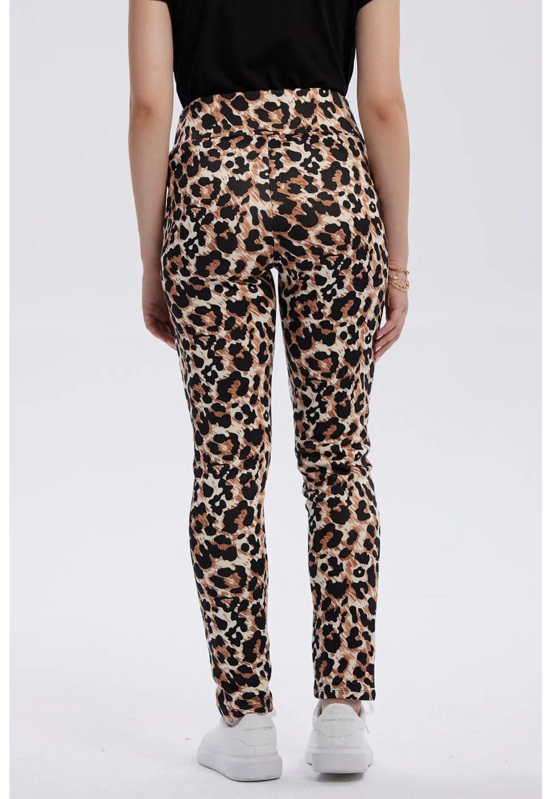 Calza Mujer Pretina Alta Beige-2