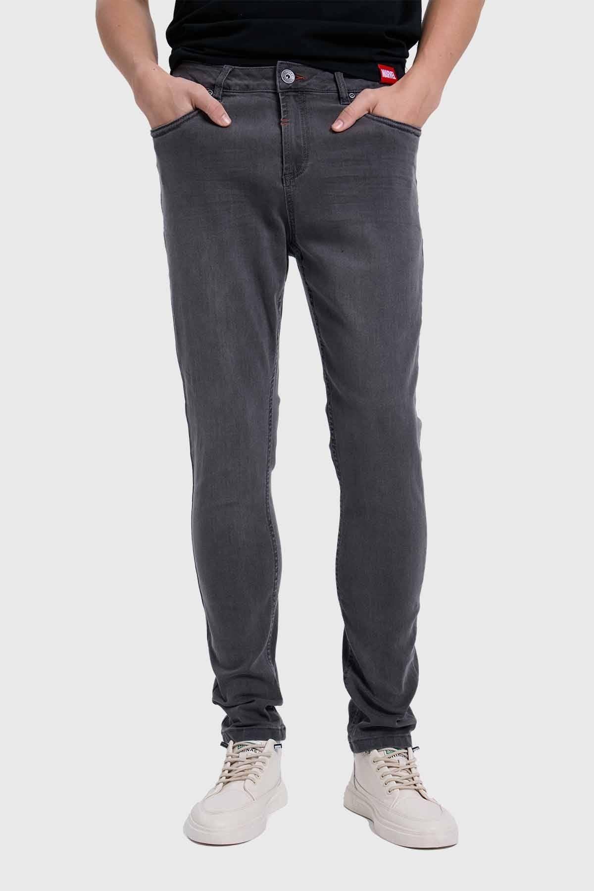 Jeans Hombre Skinny Gris-4