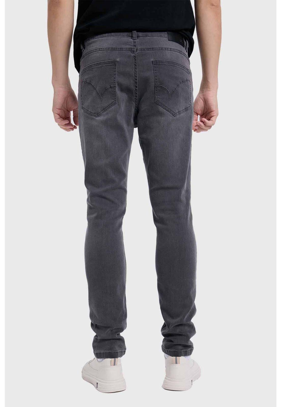 Jeans Hombre Skinny Gris - ll-2