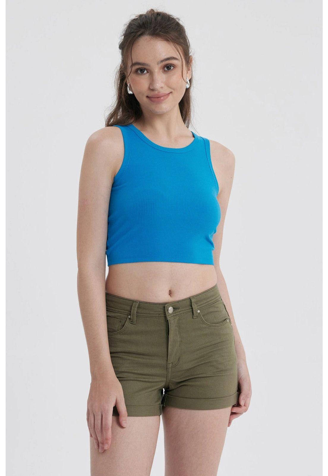 Polera Mujer Sudadera Azulino-1