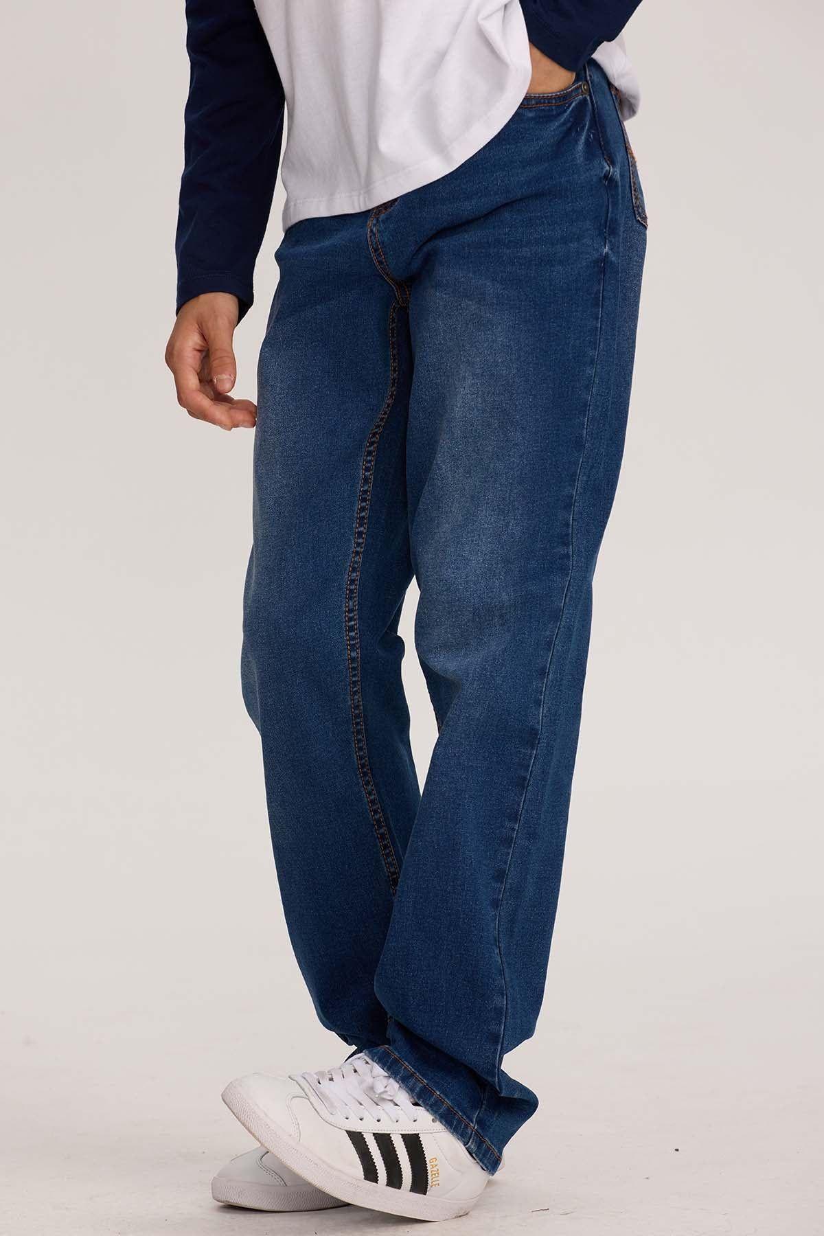 Jeans Niño Básico Azul Oscuro-1