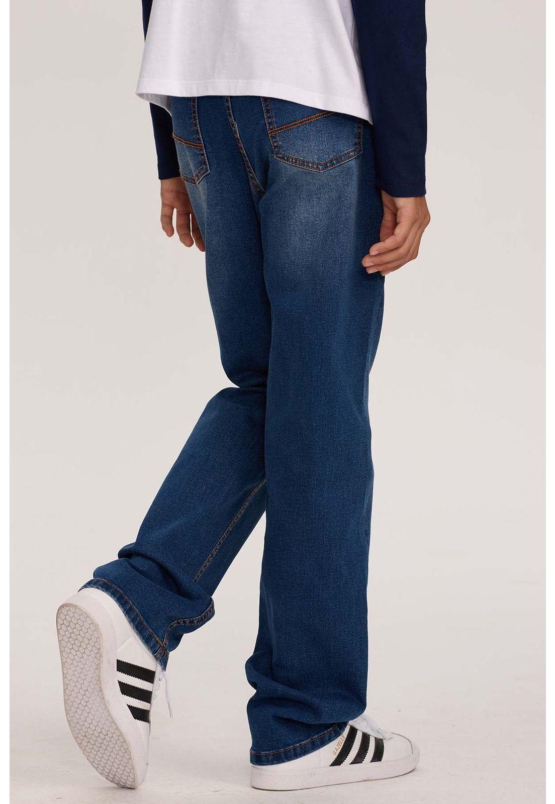 Jeans Niño Básico Azul Oscuro-2