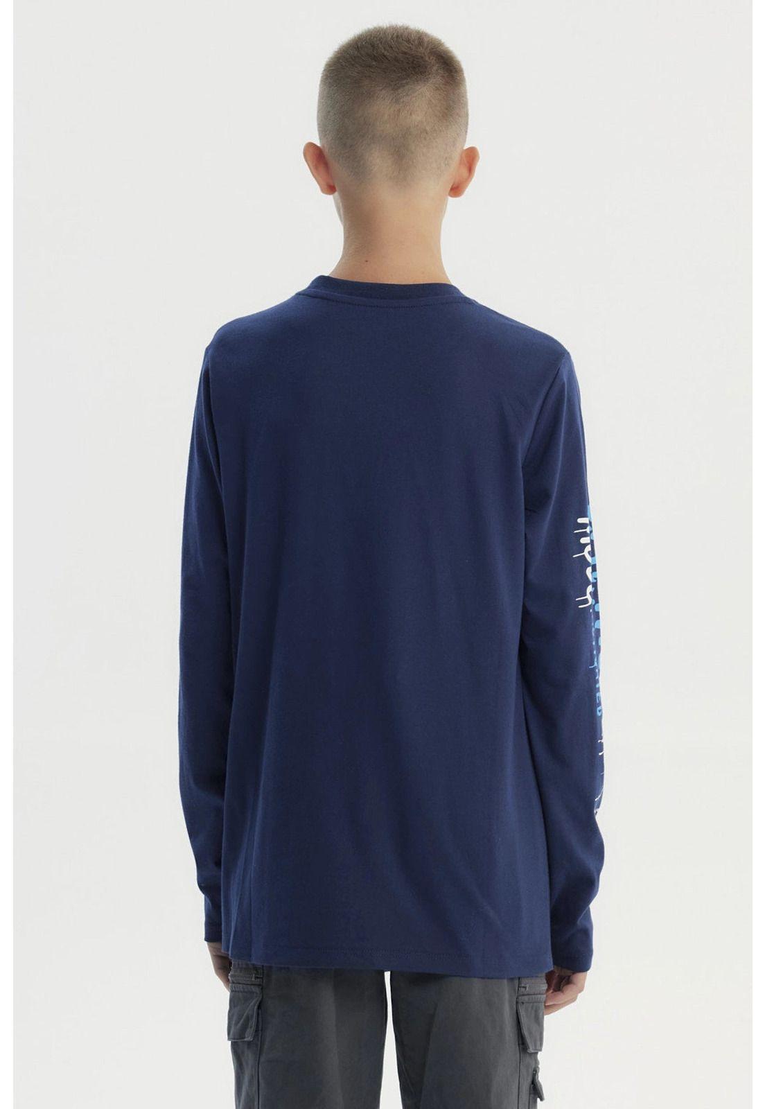 Polera Niño Slim Azul Oscuro - lll-2