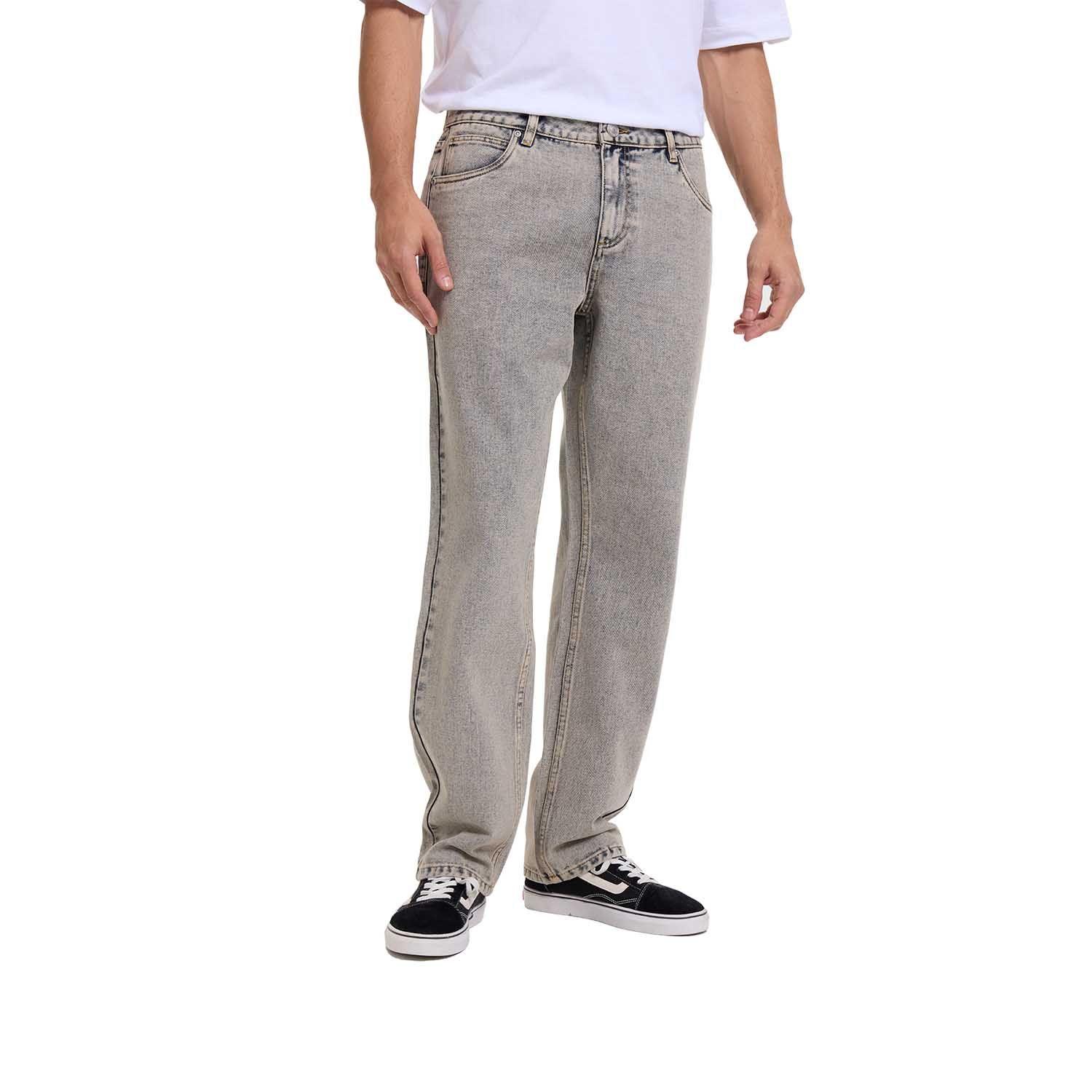 Jeans Hombre Slim Retro Wash Gris Fashion's Park-0