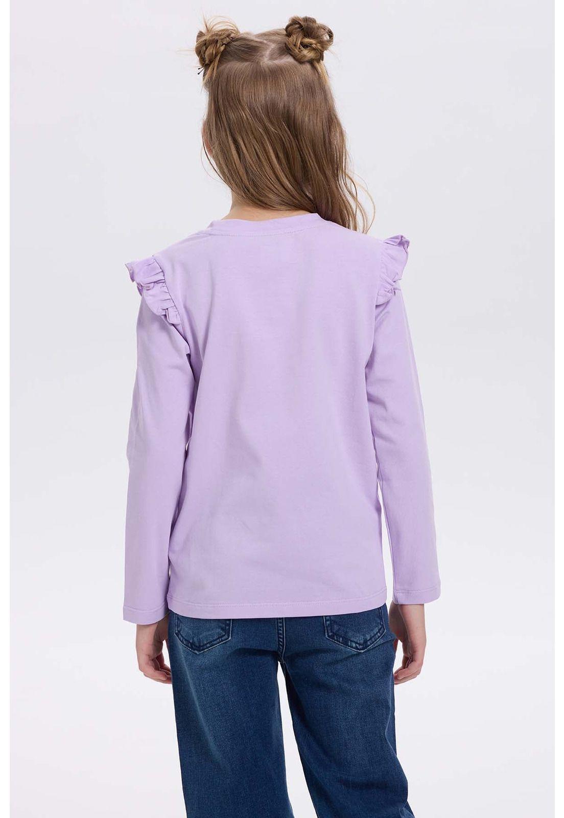 Polera Niña Print Posicional Lila-2