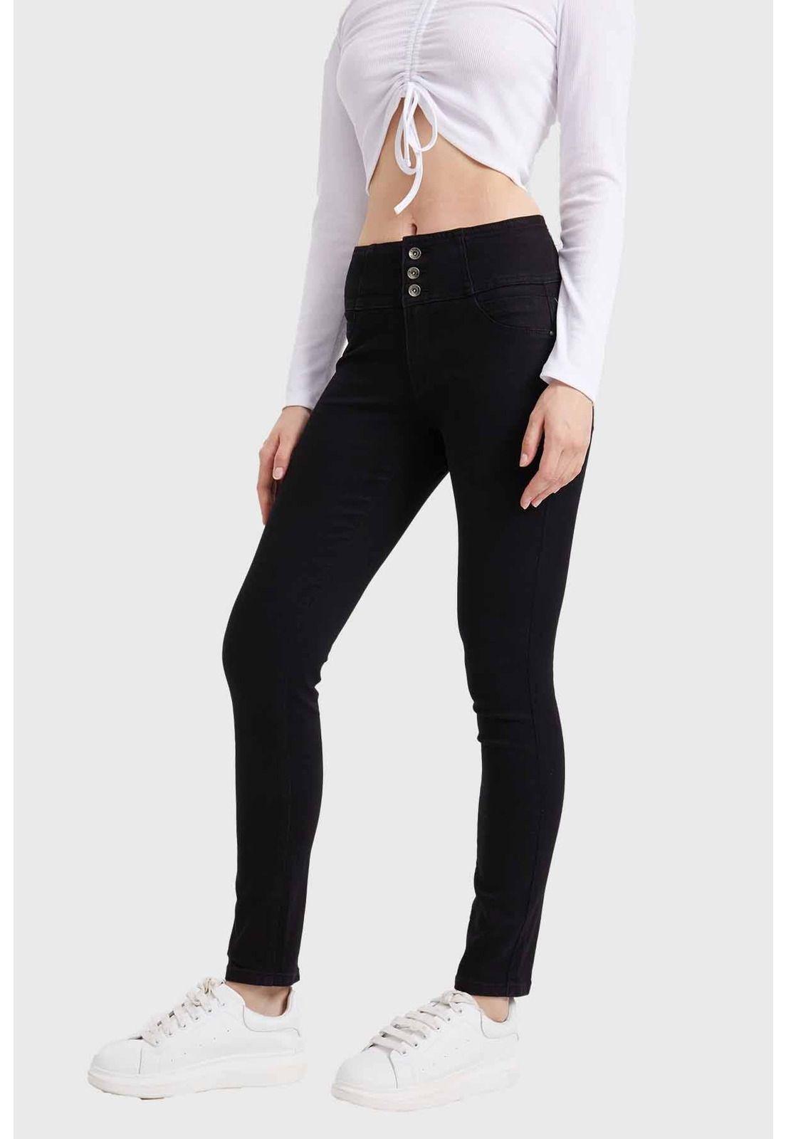 Jeans Mujer Skinny Castilla Negro-1