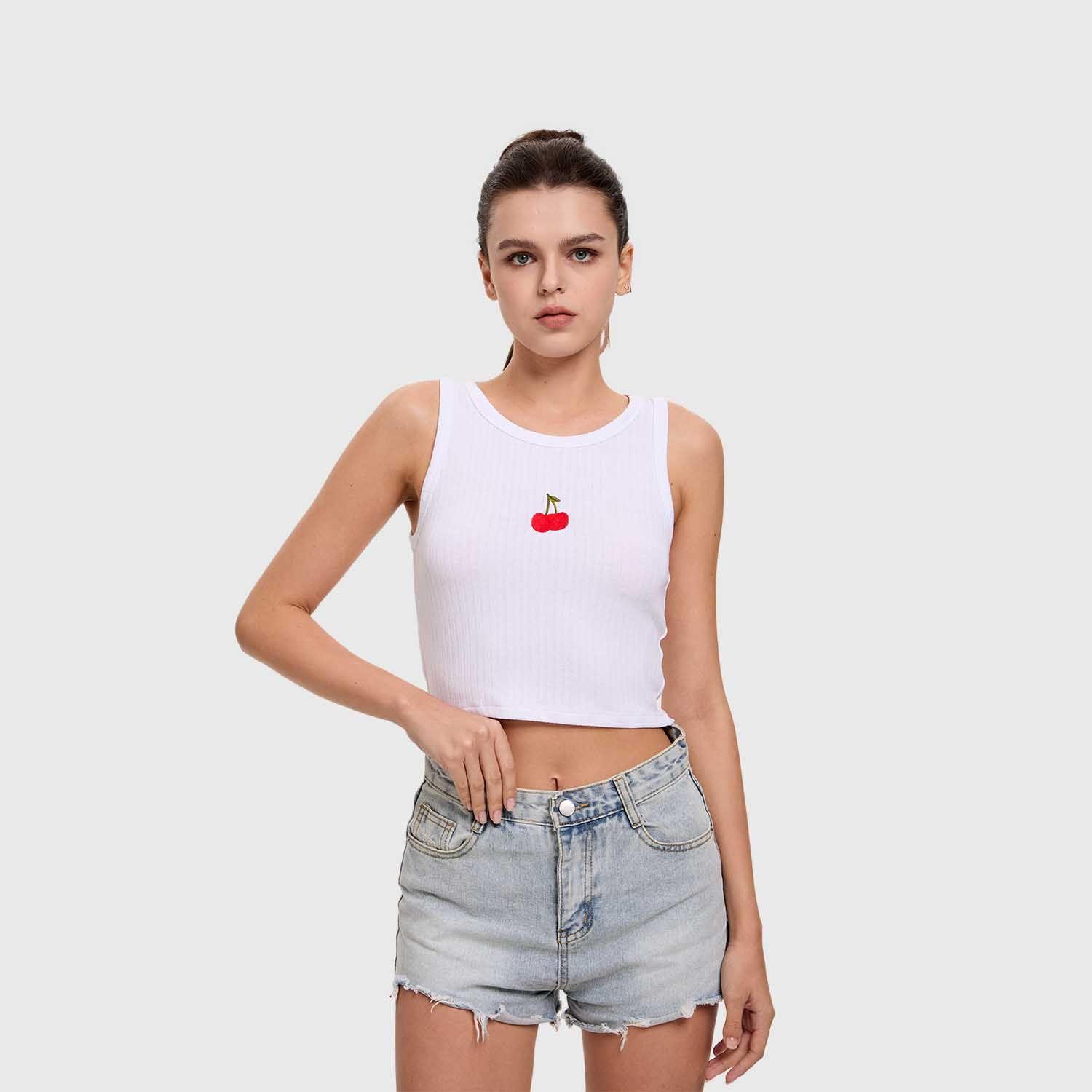 Polera Mujer Bordado Blanco Fashion's Park-1
