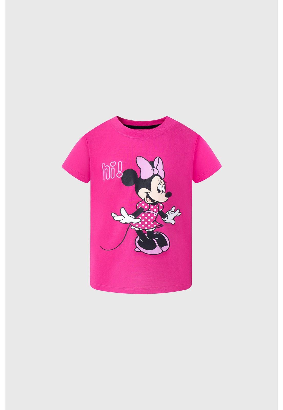 Polera Niña Bipack Minnie Fucsia-0