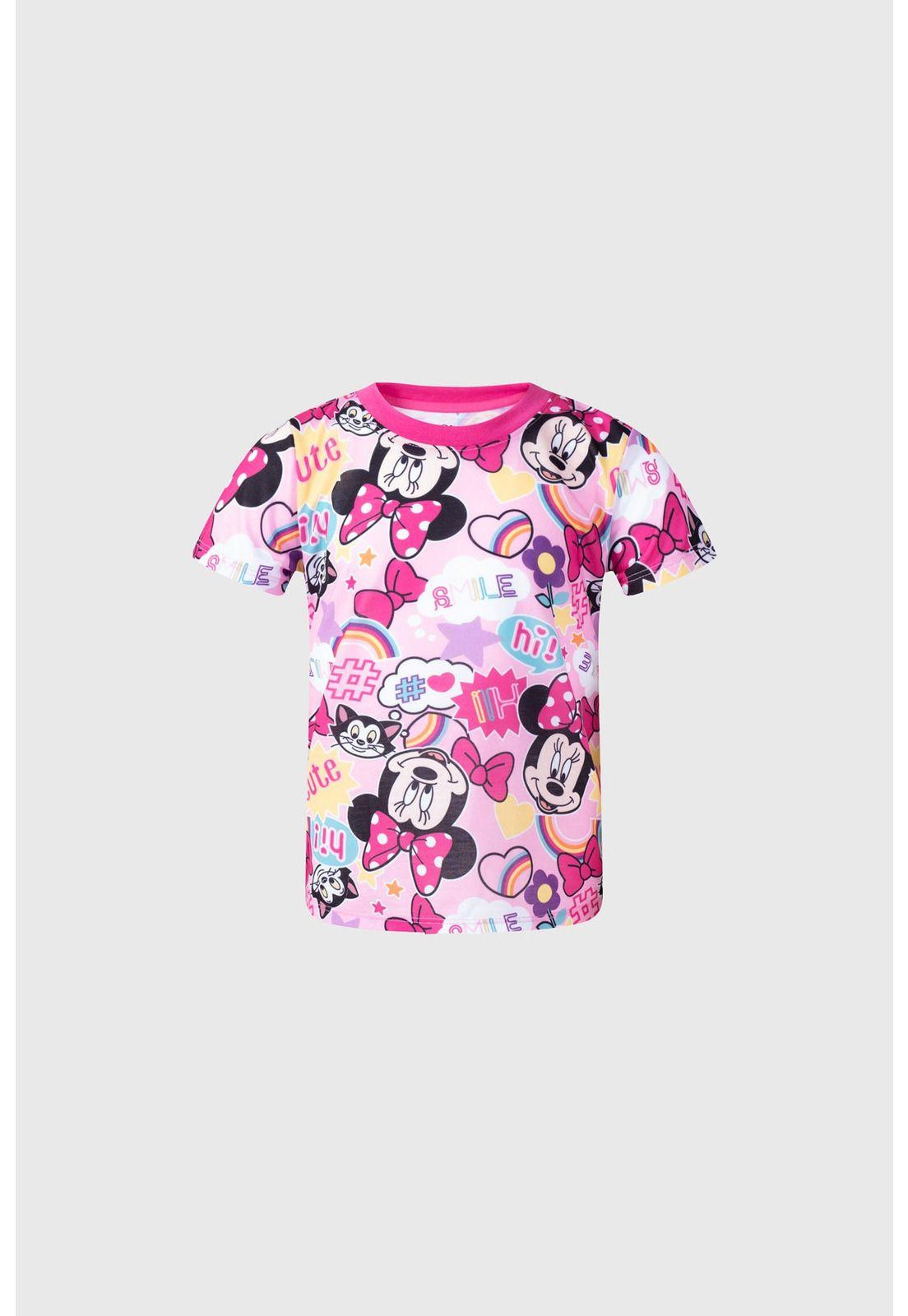 Polera Niña Bipack Minnie Fucsia-3