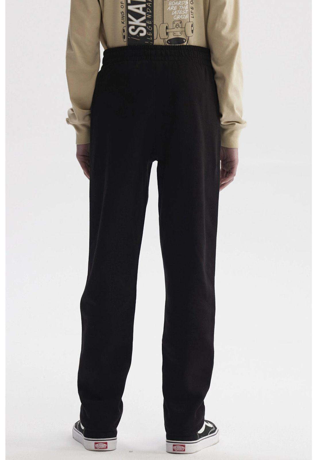 Pantalón Buzo Niño Pitillo Negro-2