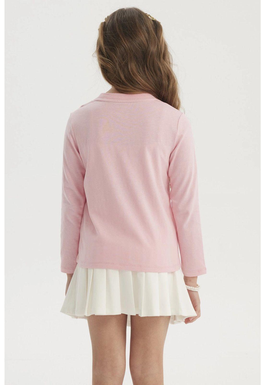 Polera Niña Básica Toddler Rosado-2