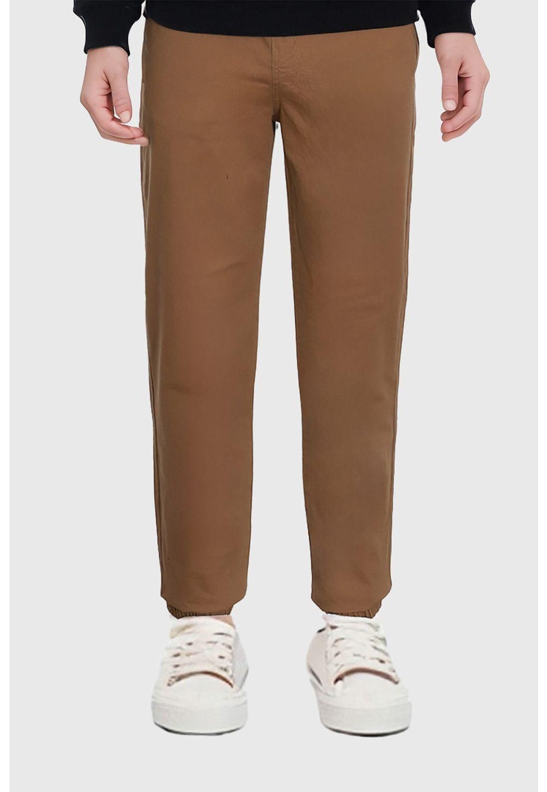 Pantalón Niño Jogger Caqui-0