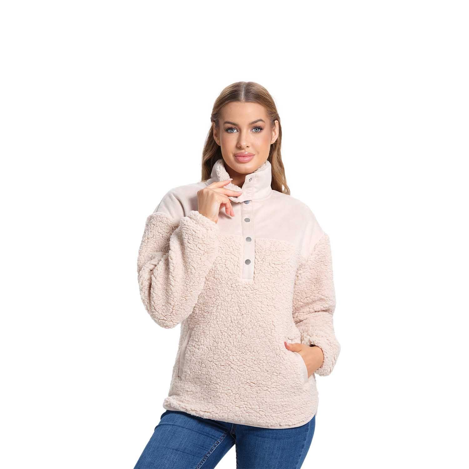 Polar Mujer Corderito Beige I-0