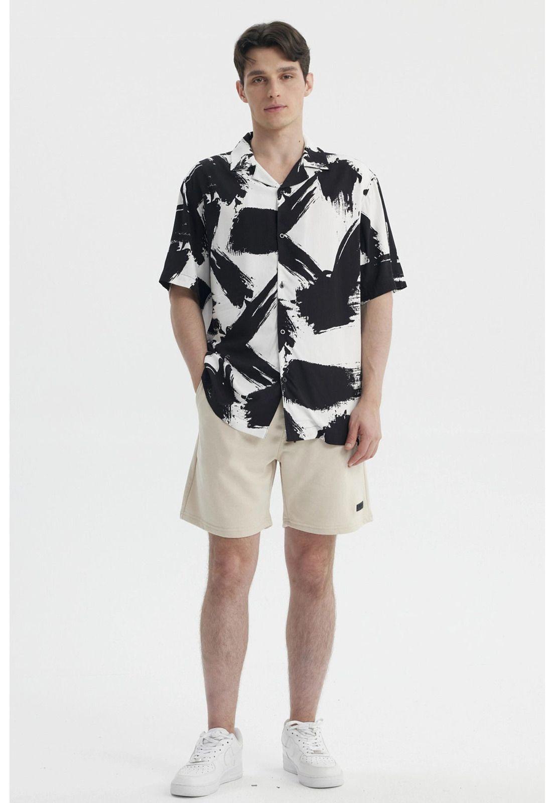 Camisa Hombre Rapport Negro- lll-3