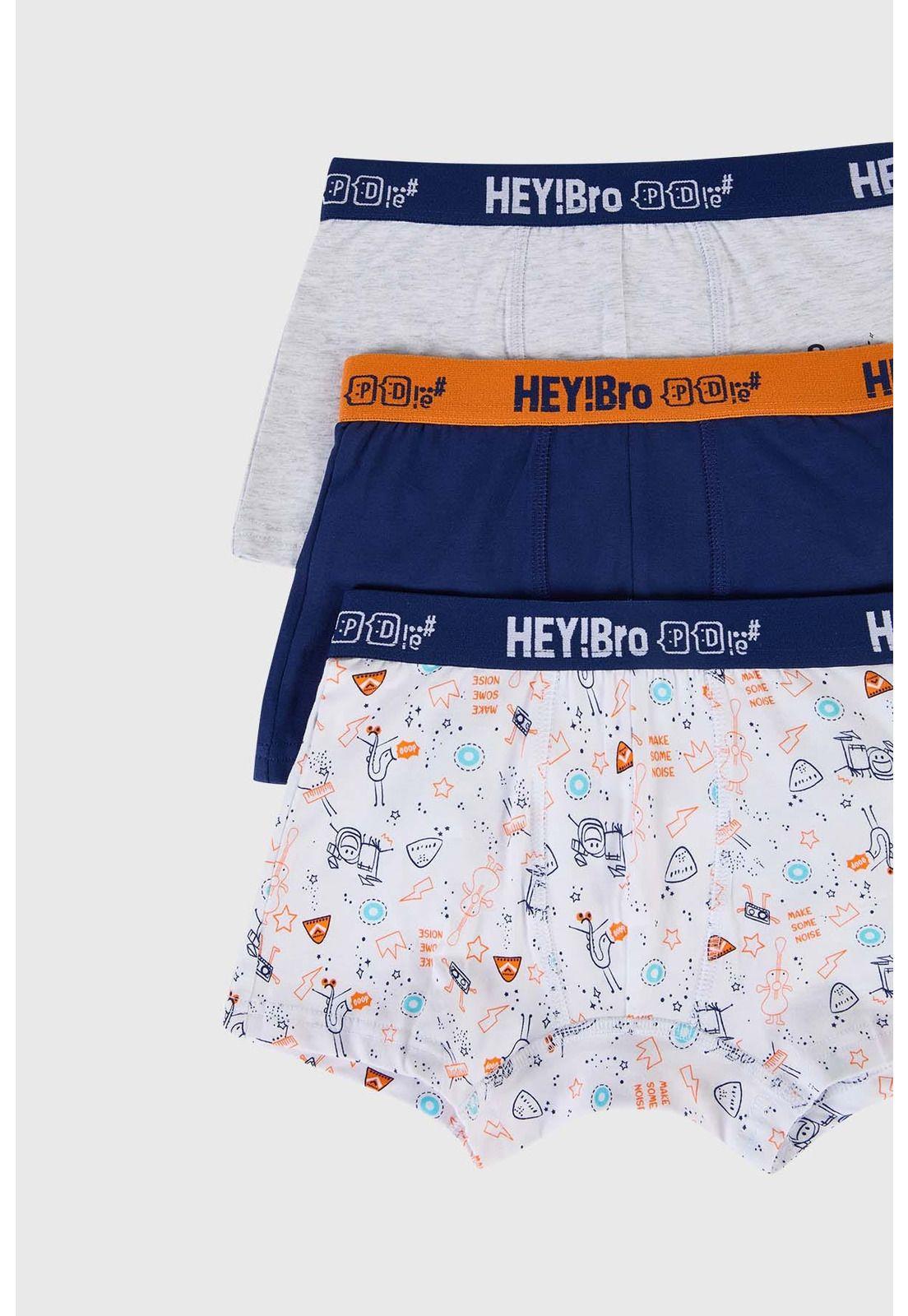 Bóxer Niño Tripack Azul-1