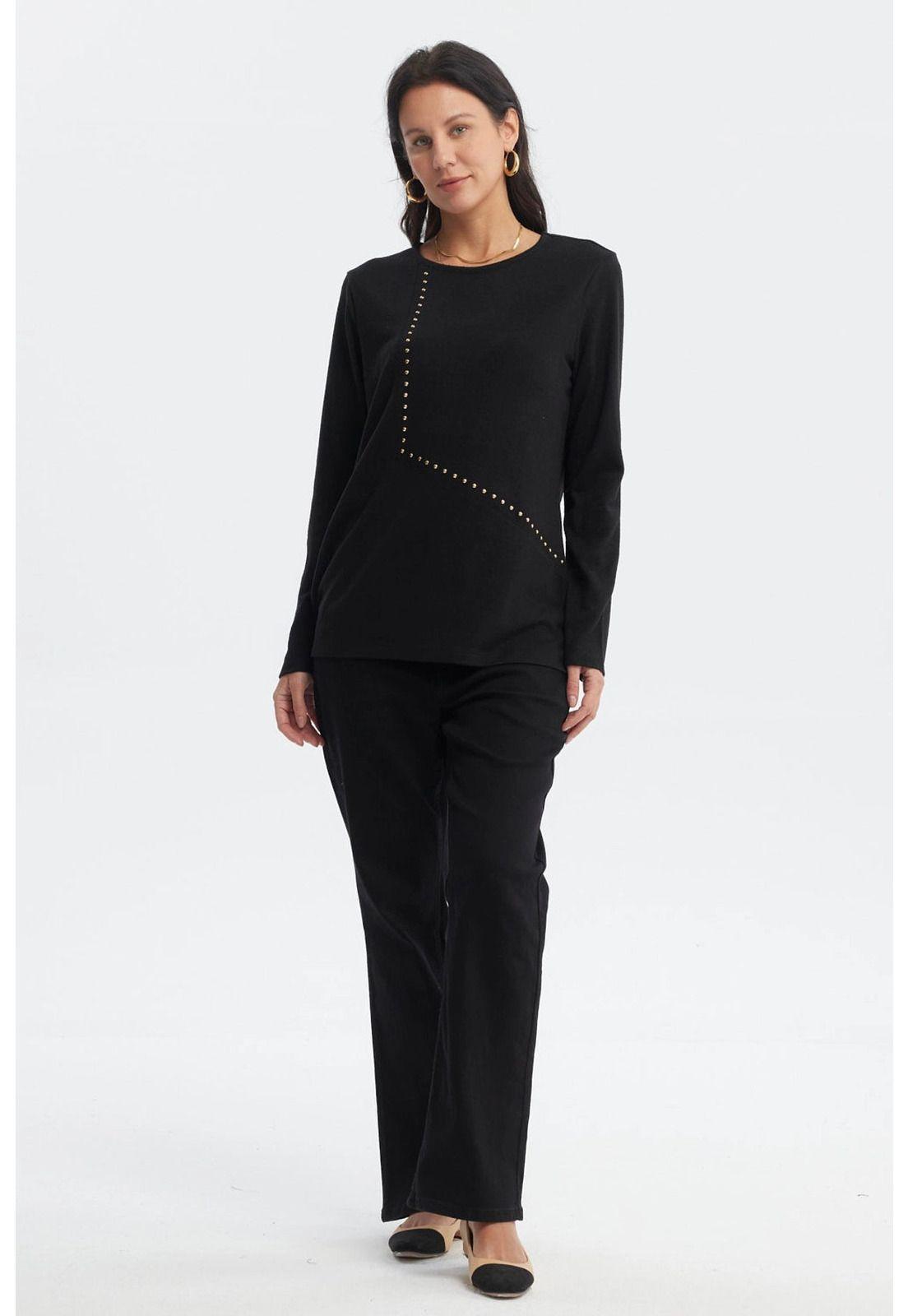 Polera Mujer Slim Negro - lll-3