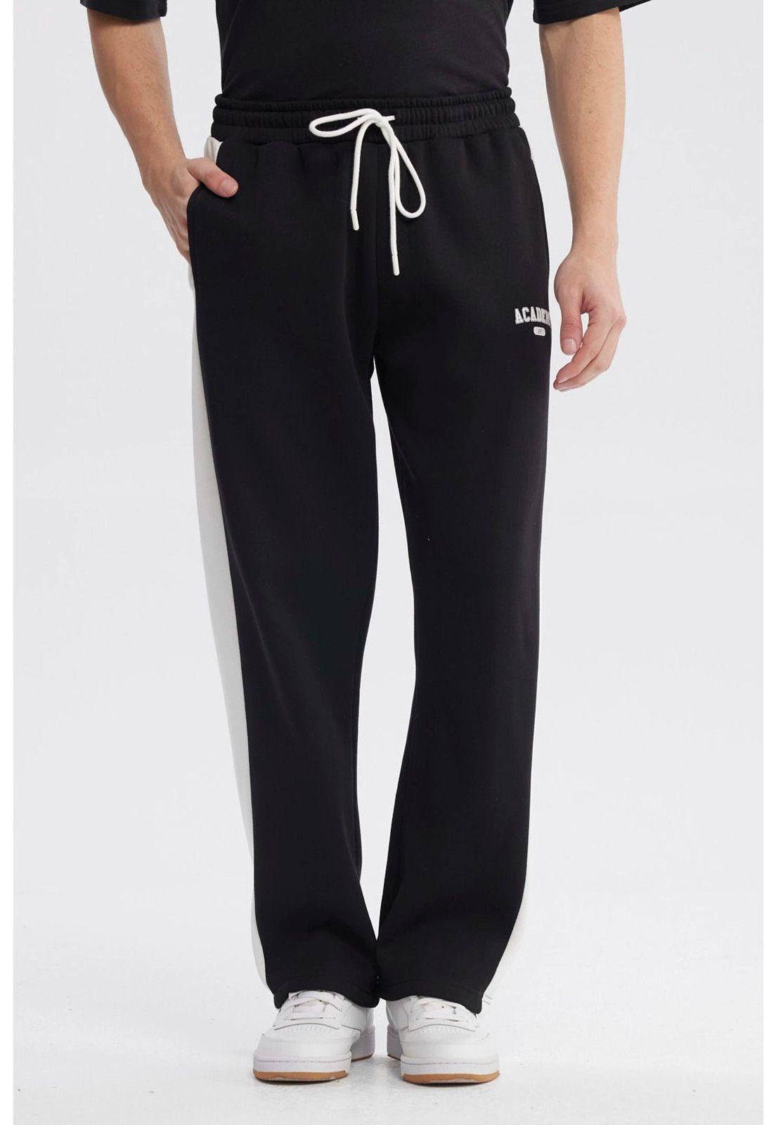 Pantalón Buzo Hombre Calce Recto Negro - lV-0