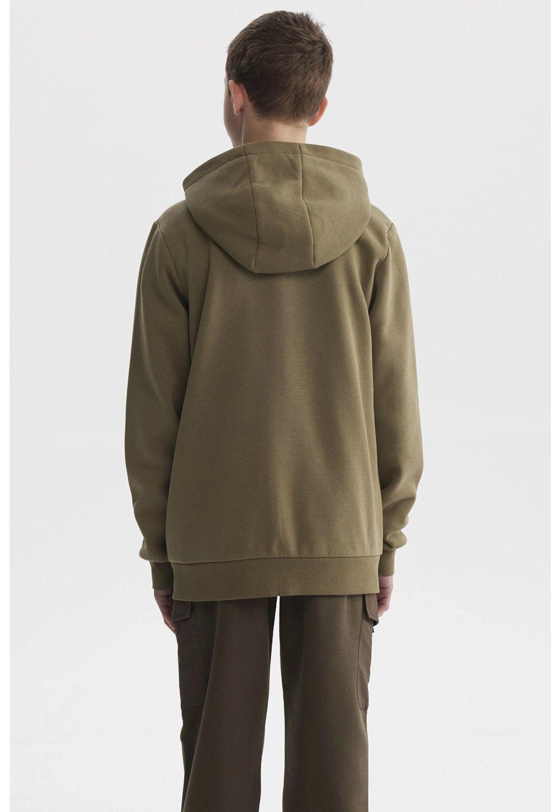 Polerón Niño Slim Verde Militar - ll-2