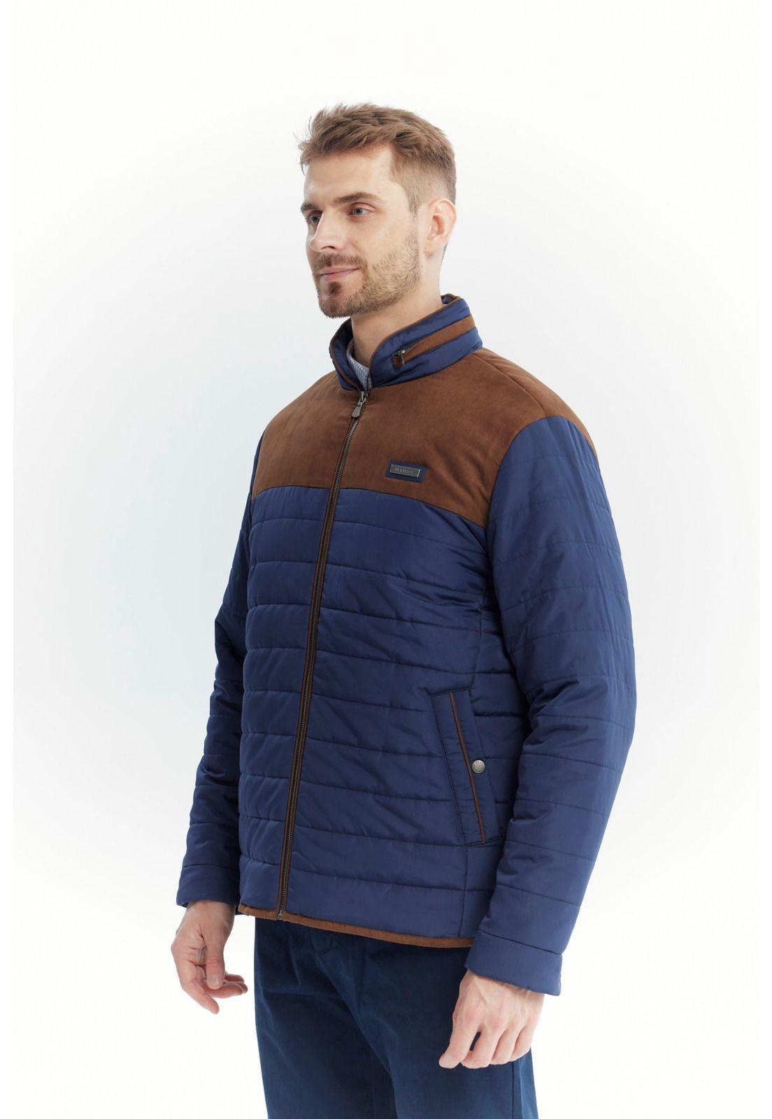Parka Hombre Slim Azul - ll-1