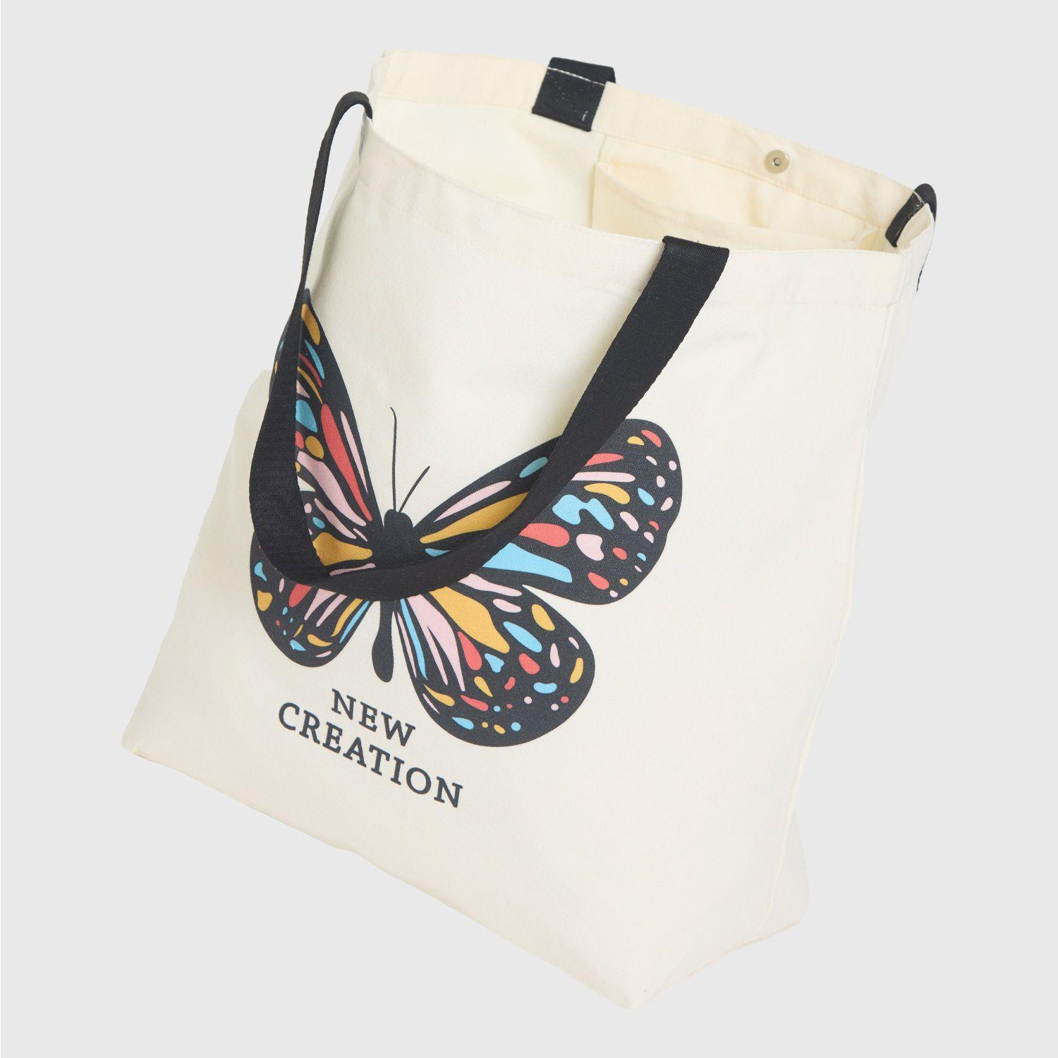 Bolsa Unisex Grande Print Naranjo Fashion's Park-2